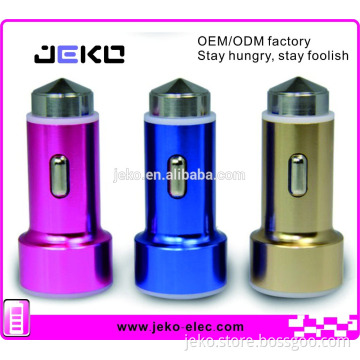 Shenzhen factory 2 USB metal car charger good quality metal car charger